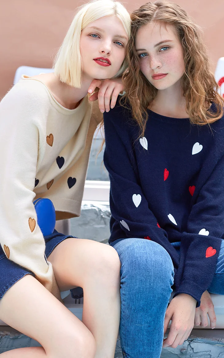 Vero Moda свитер женский женский свитер с узором в виде сердца и открытыми плечами, свободный крой, шикарный | 318313505