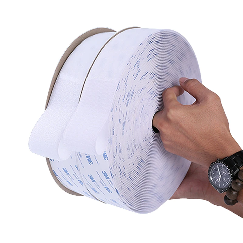 

10M Strong Velcros Self Adhesive Fastener Tape Hook and Loop Nylon Sticker Magic Velcros Adhesive with Glue DIY Home Accessior