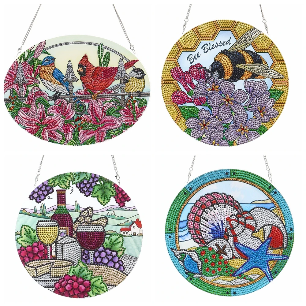 

5D DIY Diamond Painting Wreath Diamond Embroidery Kit Special Shaped Drill DIY Cross Stitch Art Craft Home Wall Decor
