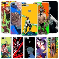chainsaw man anime soft clear phone case for huawei y5 y6 y7 y9 p smart z 2021 honor 50 20 pro 9x 10i 9 lite 8a 8s 8x 7s 7x 7a c