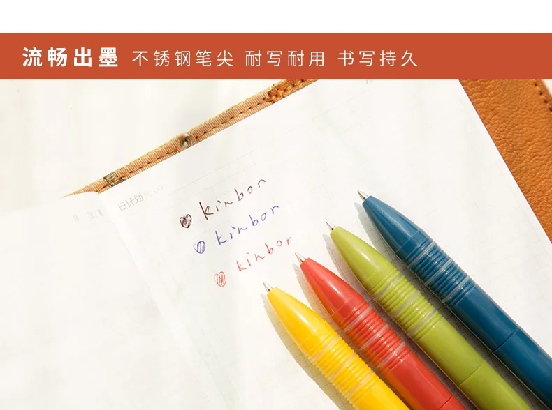 Новинка года! многофункциональная ручка 3 в 1 xiaomi kinor, 3 цвета, 0,7 мм, черный, синий, красный стержень сменный гелевый карандаш, гладкое письмо для офиса, студента