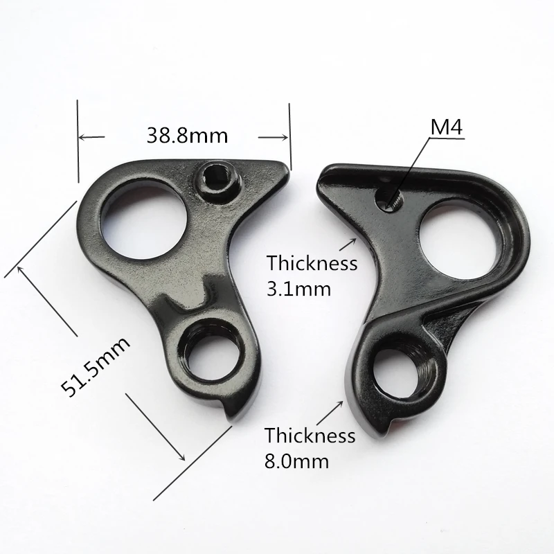 

5pcs Bicycle rear derailleur hanger For Felt WR3 FX Compulsion 10 30 Felt Edict Nine in M4 Bolt carbon frame BIKE MECH dropout