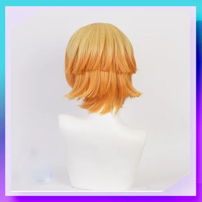 Парик для косплея киметасу из Желтый Аниме термостойкий синтетический 25