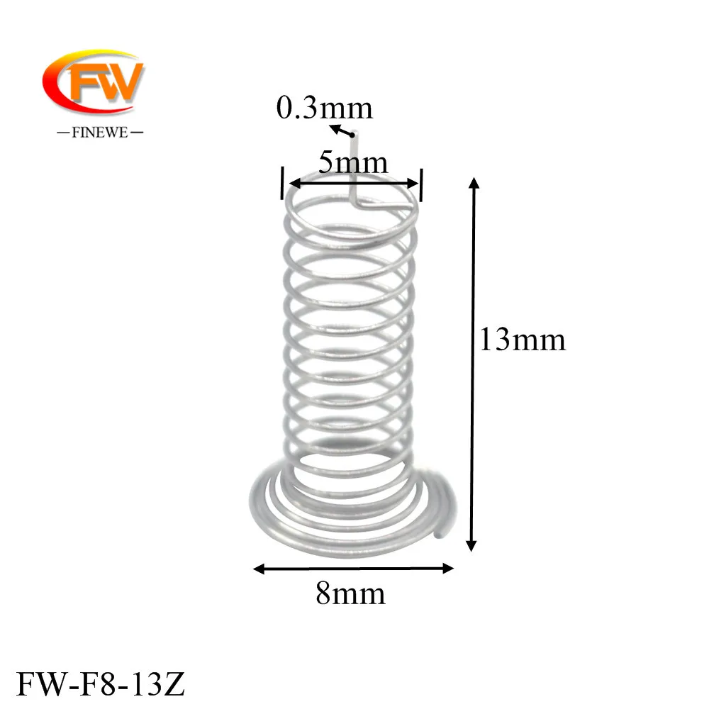 

FINEWE 100pcs /lot Customized Nickel Battery Spring Pcb Mount Spring Contact Springs Wholesale