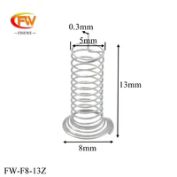 finewe 100pcs lot customized nickel battery spring pcb mount spring contact springs wholesale
