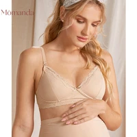 momanda womens lace wire free cotton non padded maternity nursing bra