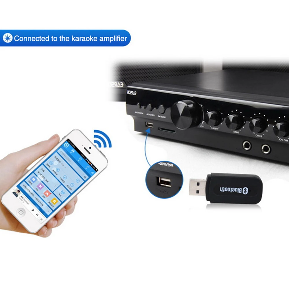Автомобильный Bluetooth музыкальный приемник 3 5 мм Беспроводная зарядка через USB