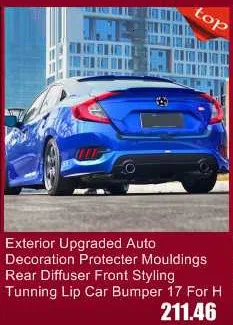 Дневные ходовые автомобильные боковые поворотники Cob Led Drl фары передние противотуманные задние Автомобильные фары в сборе 16 17 для Honda Civic