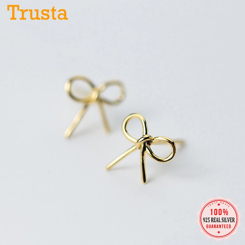 Trustdavis модные серьги гвоздики из стерлингового серебра 925 пробы в виде насекомых с