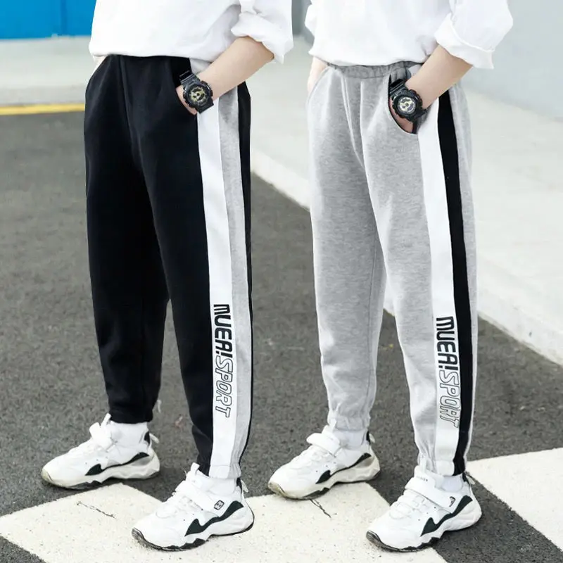 

Children's clothing boy casual pants 2022 spring and autumn new style big boy boy pants tide brand children's sports pants