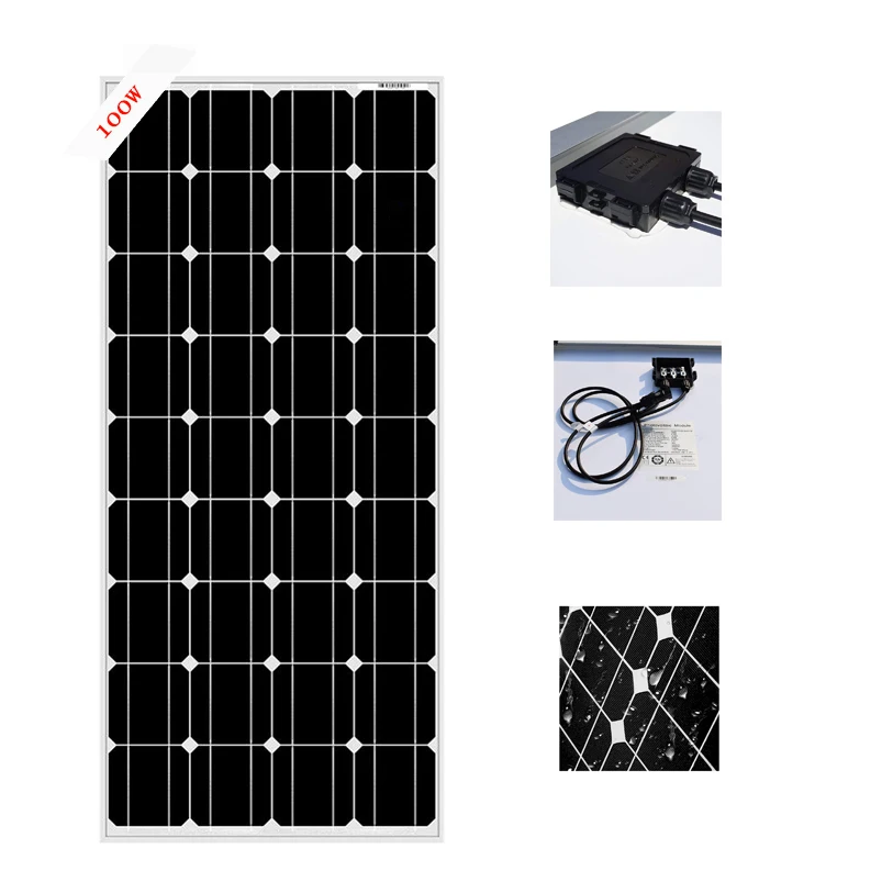 Супермощная стеклянная солнечная панель батарея 36 шт. 3 Вт монокристаллическая 22%