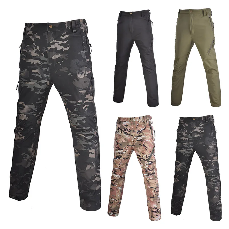 

Tactical Airsoft Pants Military Cargo Pants Men Hunting Army SWAT Camping Solid Hunter Field Combat Windproof Trousers Woodland