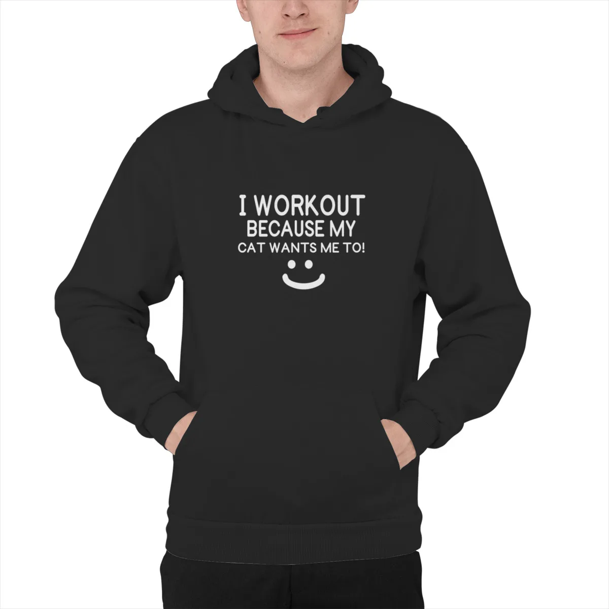 

Men's Hoodie Cool gym quotePrint Fashion Punk Oversized Top quality Mens Clothes 40655
