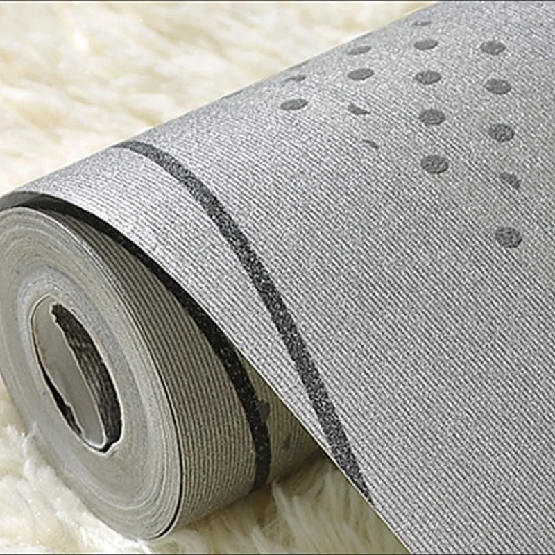 Современные нетканые Геометрические полосы 3D обои серый домашний Декор наклейки