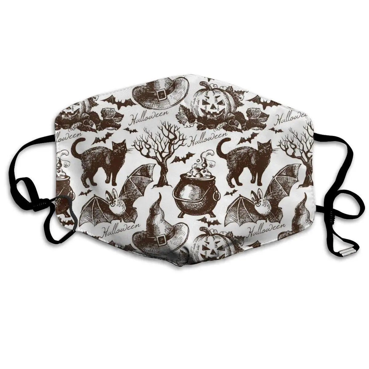 Маска летучая мышь для повседневного ношения моющаяся многоразовая модная маска