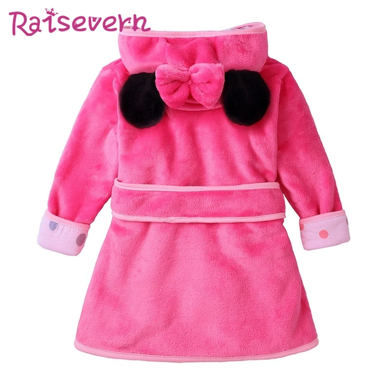 Детская одежда для сна с капюшоном и героями мультфильмов Фланелевое Полотенце