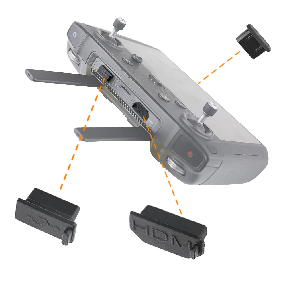 3 шт./компл. силиконовая Пылезащитная заглушка для DJI Smart Controller HDMI/USB/Type C чехол от