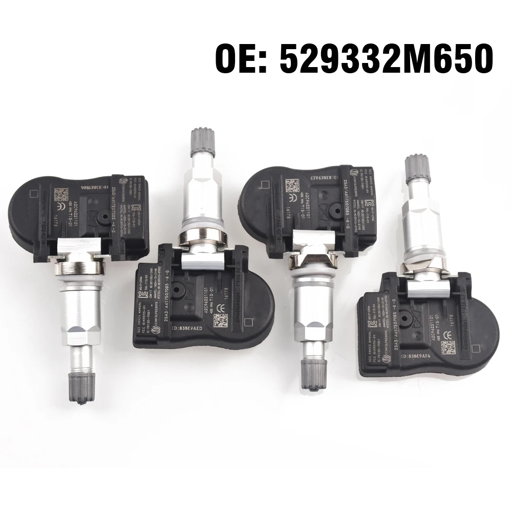 Датчик давления в шинах 4 шт., TPMS 529333N100 529332M650 для Hyundai i25 KIA K5 K4