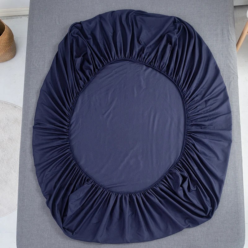 (Обновление нового продукта) однотонная натяжная простыня из 100% полиэстера