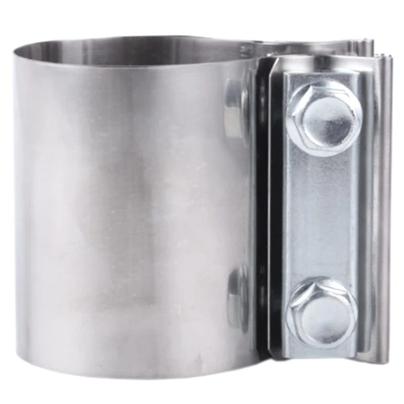 

Car Modified Universal Stainless Steel 2.5 Inch 63MM Exhaust Pipe Clamp Tail Throat Hoop