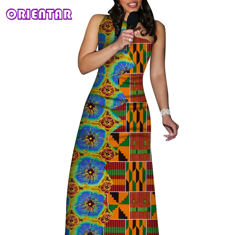 

Летнее асимметричное платье Анкары, женское платье с принтом в африканском стиле размера плюс, одежда в африканском стиле для женщин, плать...