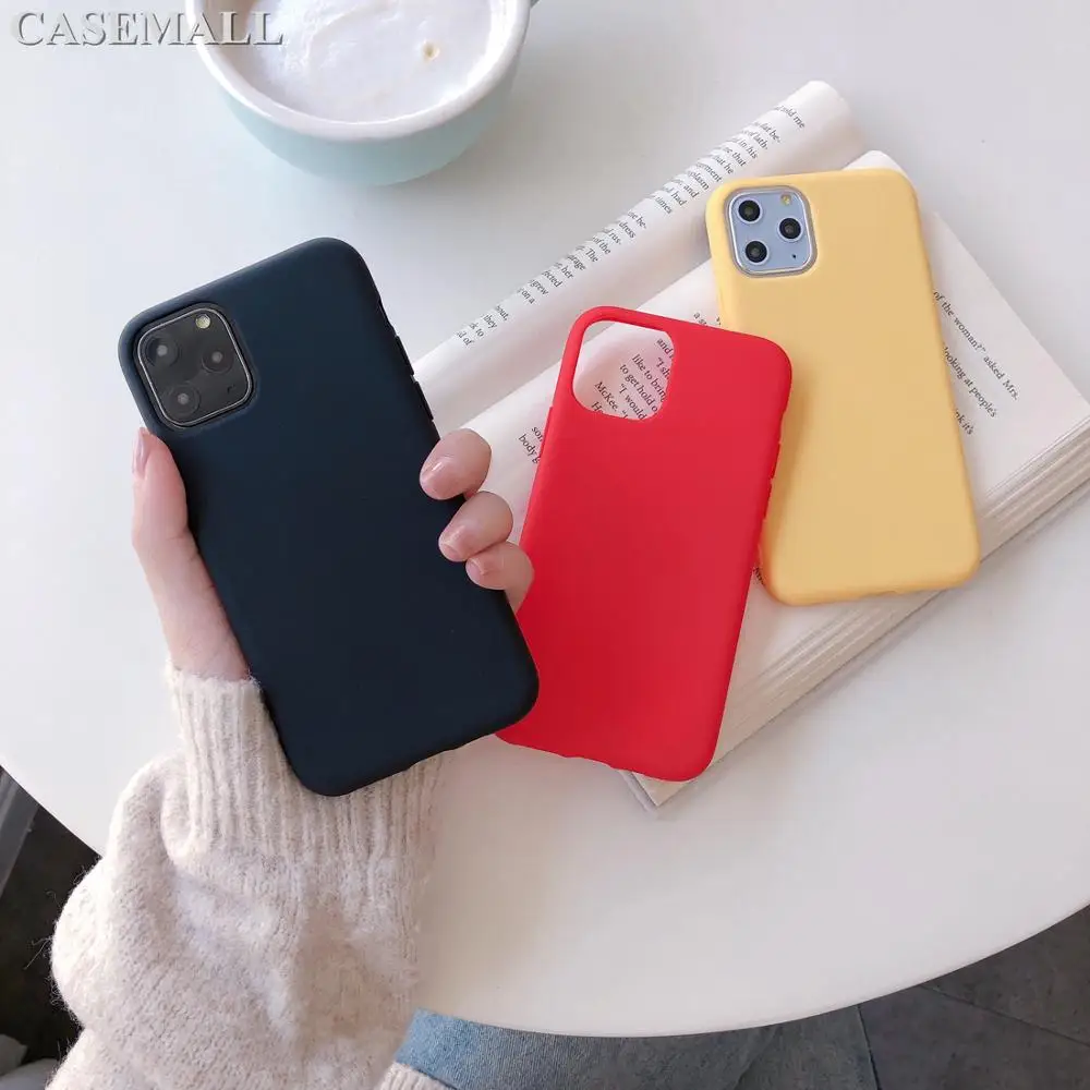 Мягкий силиконовый из ТПУ чехлы для iPhone 11 Pro Max противоударный разных цветов