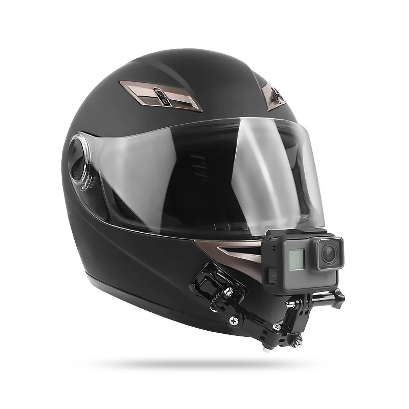 Мотоциклетный шлем подбородок Кронштейн arm Gopro аксессуары 4 способа Поворотная Кнопка крепление Go Pro Hero 4 5 6 7 SJCAM SJ4000 eken H9 H9R