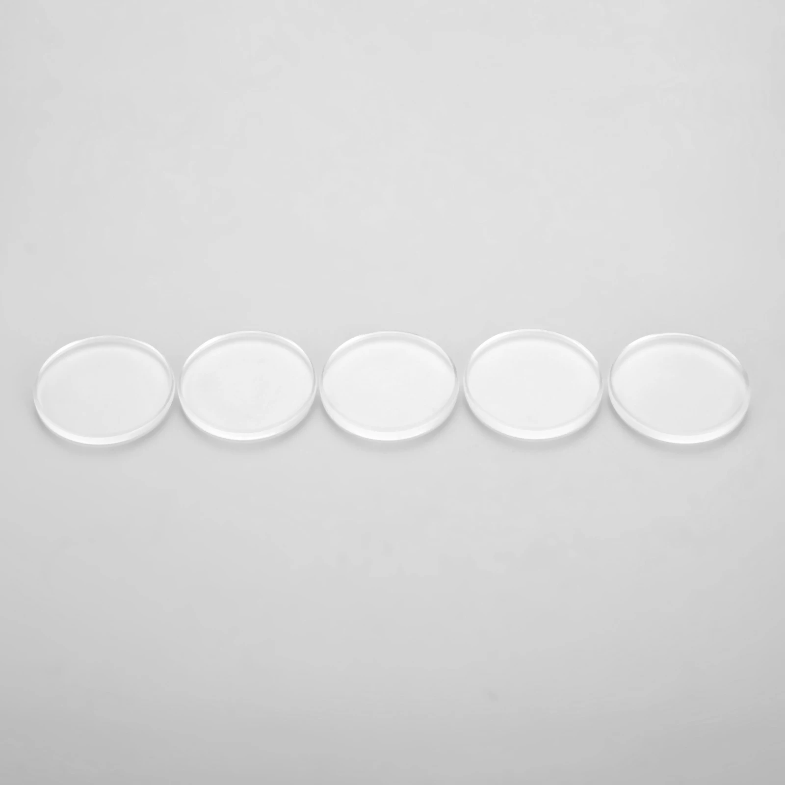100/50/20/10/5pcs Transparent Glass Refrigerator Sticker Both Side Flat Round Clear Glass Cabochon Handmade Jewelry Accessories