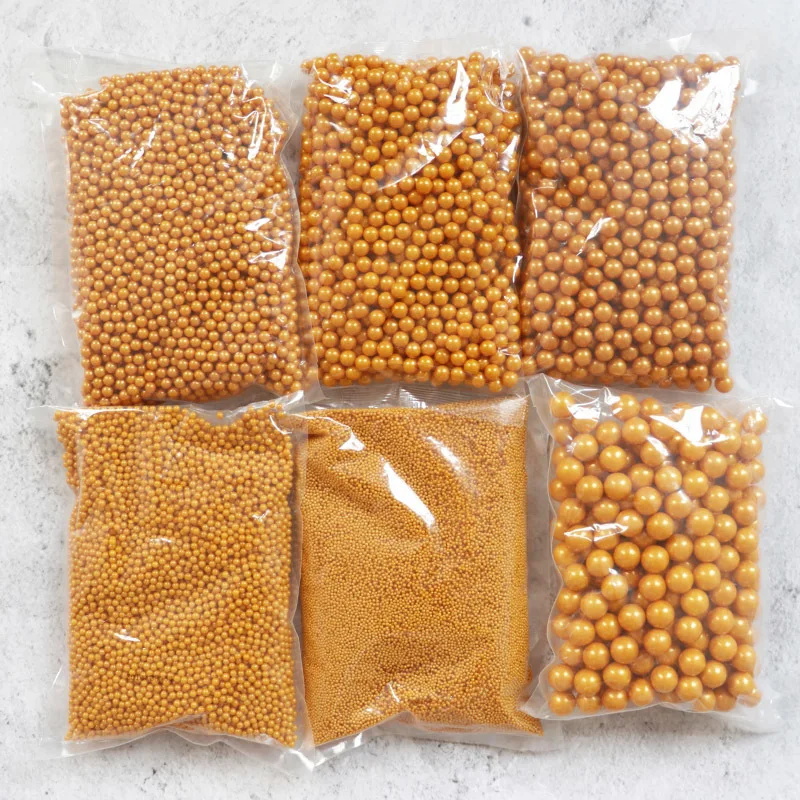 10g 2/4/7/10/14 мм золотой бисер пищевого Перл сахар мяч Fondant (сахарная) выпечка торта DIY