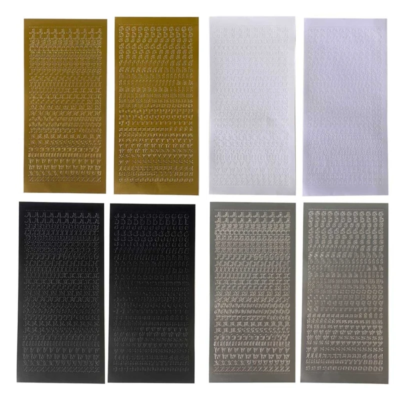 

5 шт., металлические наклейки для ногтей