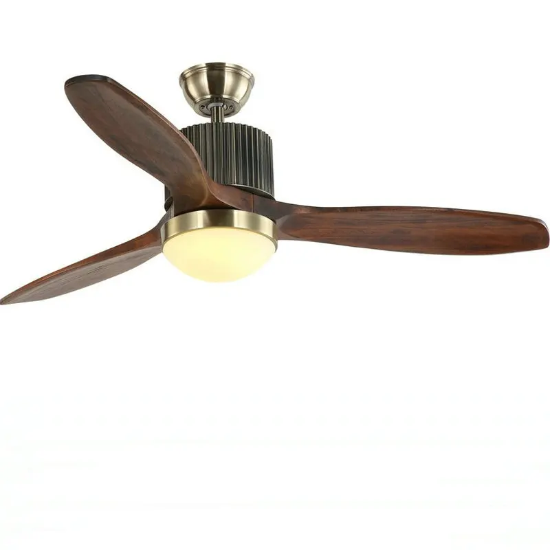 Новый светодиодный потолочный вентилятор для Гостиная 220 В деревянный