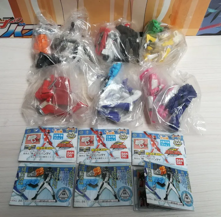 Оригинальная фигурка BANDAI модель Gogo Sentai Boukenger Gacha из принта декоративная игрушка |