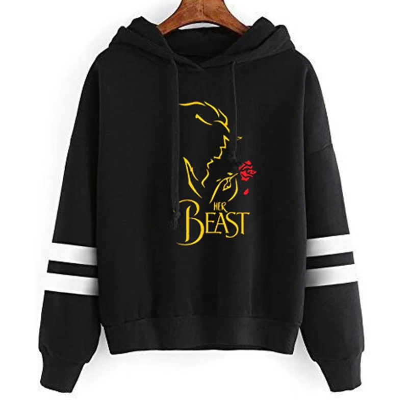 Его красавица и ее чудовище рубашки черный Рождественский тройник Графический