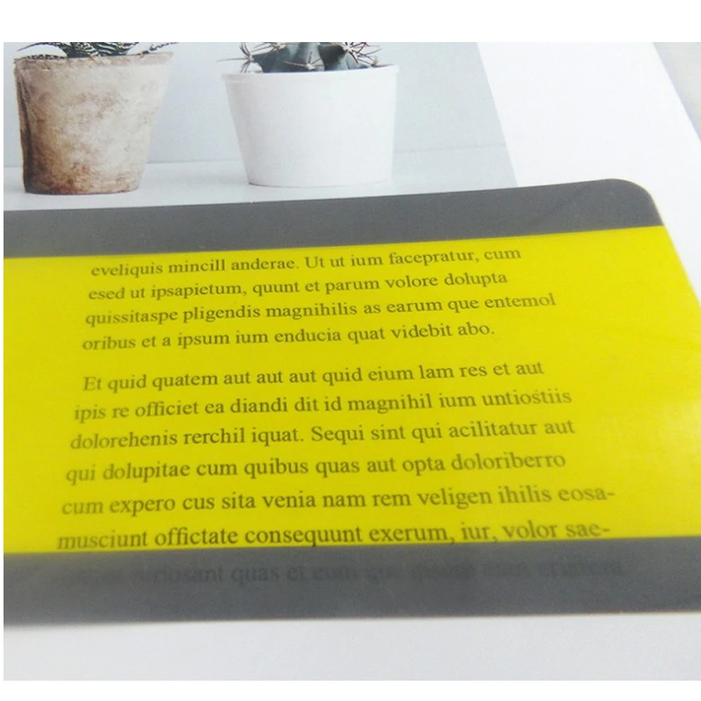 8 шт Большой Размеры руководство чтения полосы освещения Цветной накладки яркая