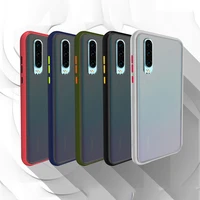 shockproof silicone bumper phone cases for huawei p30 pro case transparent matte hard coque for huawei mate 20 pro p30 cover bag