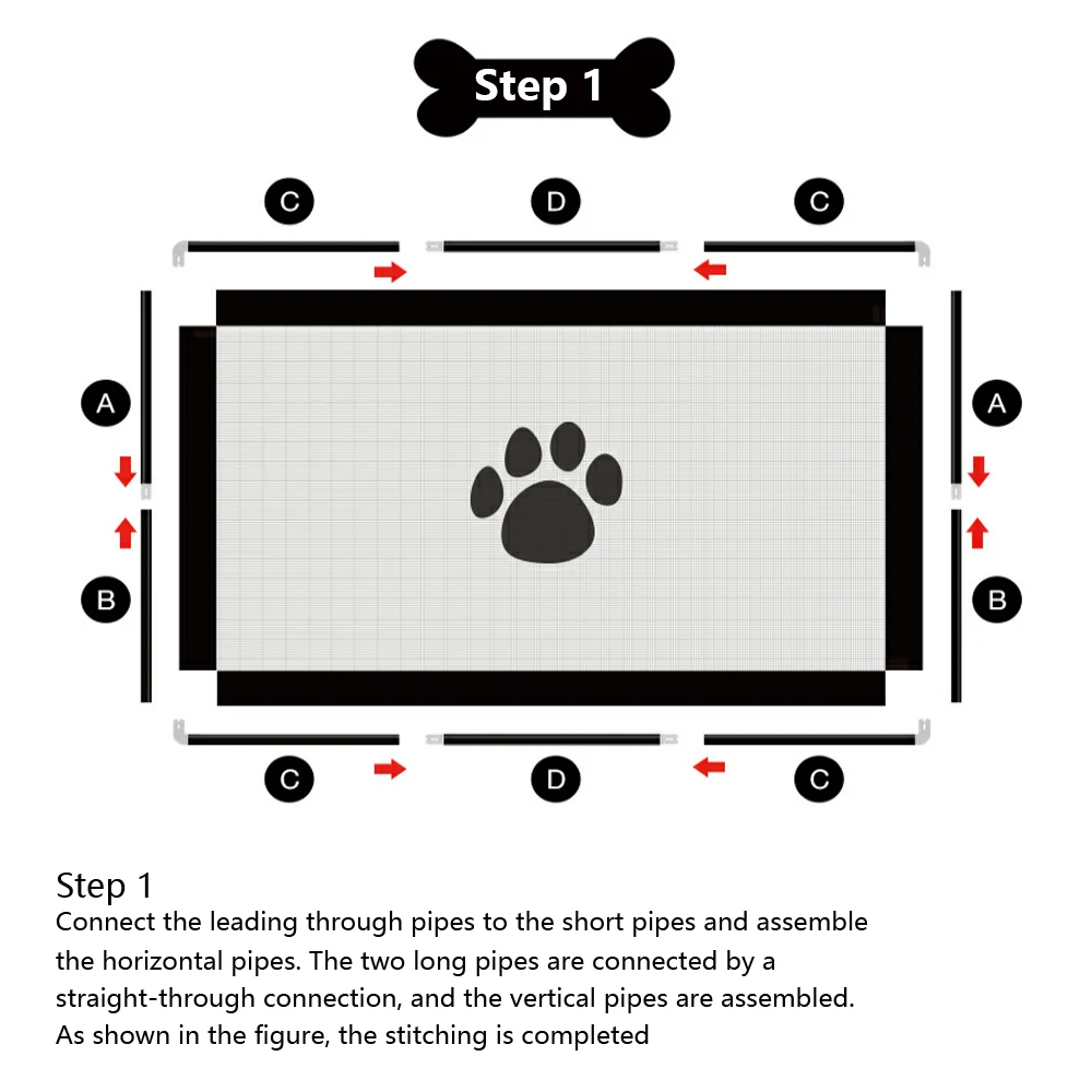 

Portable Folding Pet Mesh Breathable Magic Gate Security Fence Barrier Fence Net Insulation Cabinet Guard Protection Foldable