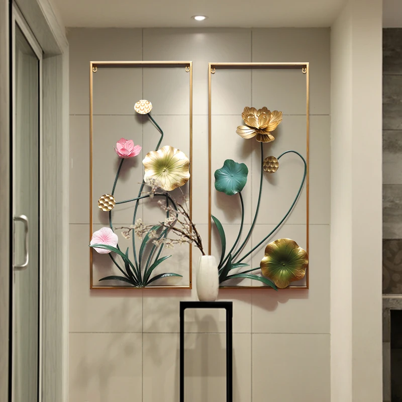 Настенная 3D картина металлическая гостиная настенное искусство рамка украшение