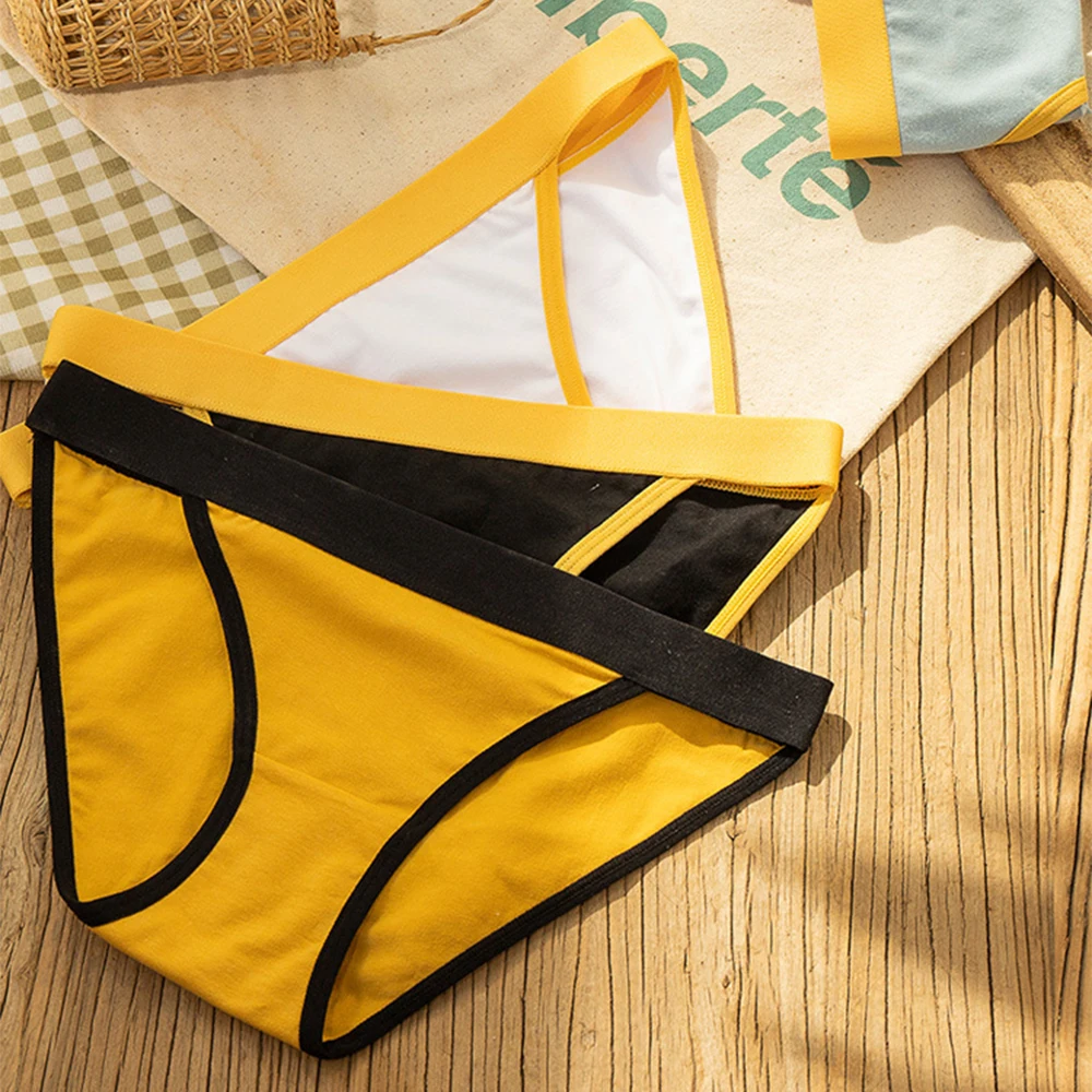 1 шт. Для женщин сексуальный хлопок нижнее белье с низкой талией Трусики для