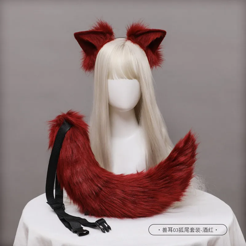 Wolf Anime Beast Tail Ear Cat Fox Hair Hoop Halloween Cosplay Accessories | Headwear