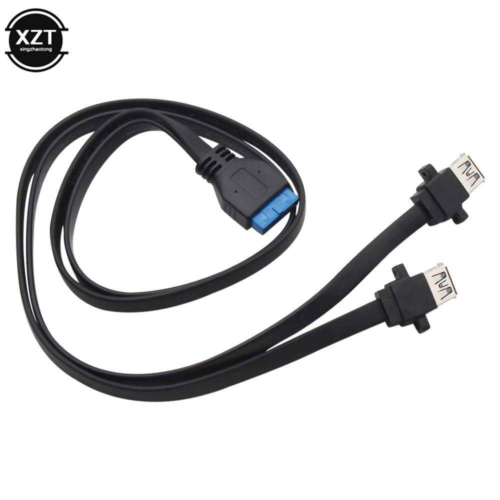 2 порта двойной USB 3 0 Type A Female на 20 Pin Header адаптер материнской платы кабель два USB-A