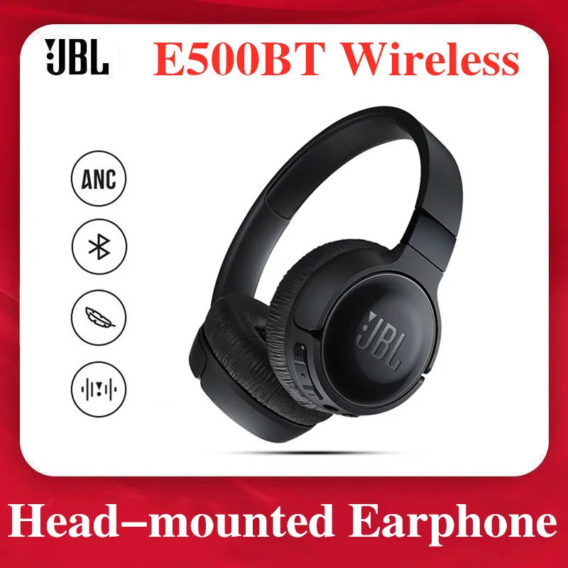 Складные беспроводные Bluetooth-наушники JBL E500BT с глубокими басами | Электроника