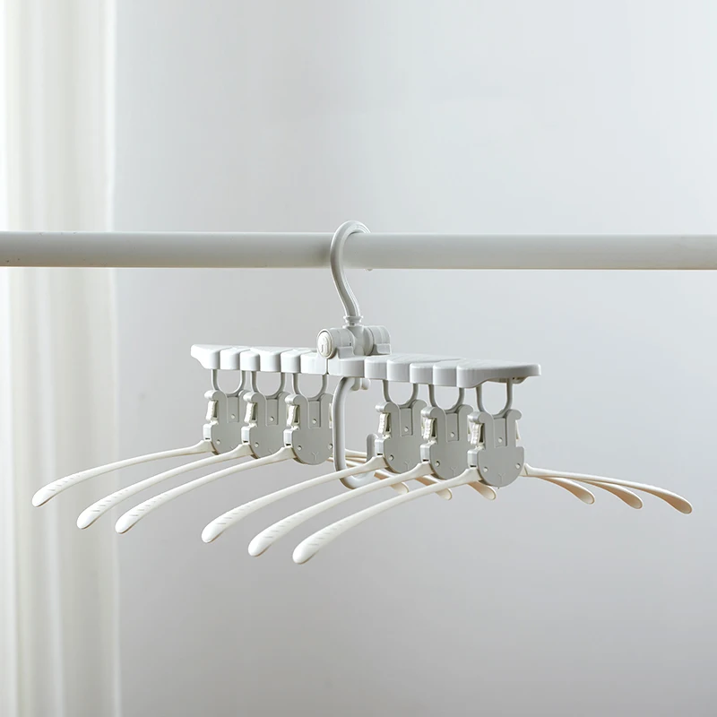 Вращающаяся вешалка для одежды DIY складной органайзер многофункциональная