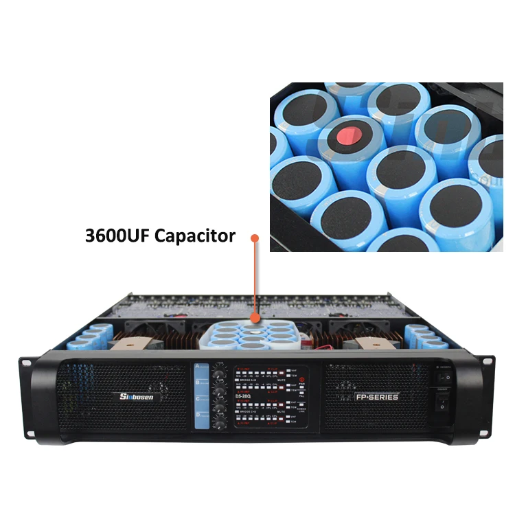 Усилитель высокой мощности Fp 4400W 2000q ламповый стерео аудио усилитель DJ сабвуфер PA динамик 18 дюймов линейный массив системный усилитель