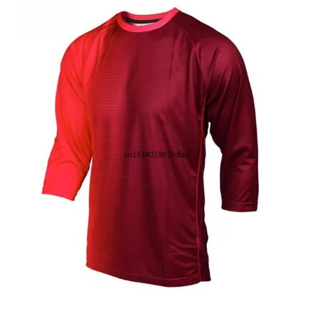 

2021 Quick Dry MX Bike Motocross Jersey BMX DH MTB TShirt Clothes 3/4 Sleeve MTB Breathable Quick Drying Enduro Jersey