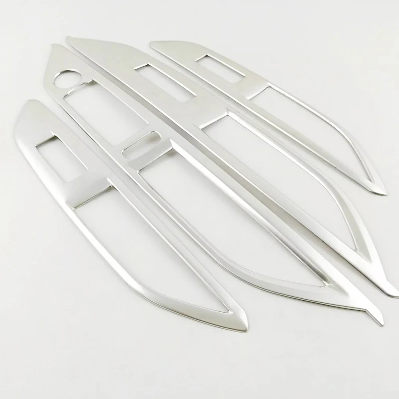 Аксессуары для Peugeot 3008 GT 2017-2021 нержавеющая серебристая крышка переключателя окна