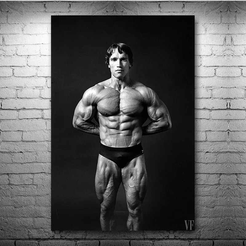 Арнольд Шварценеггер-Искусственная цитата постеры с рисунком холст для фитнеса