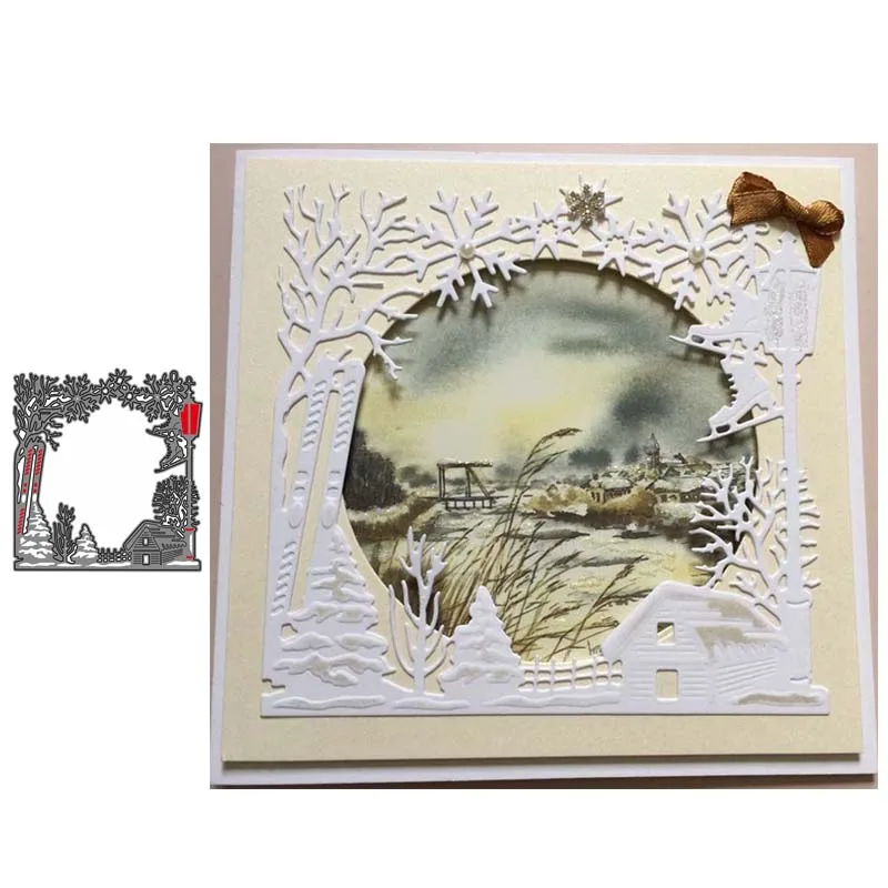 Металлический Трафаретный вырубной штамп квадратный NO.4 Трафареты набор сделай