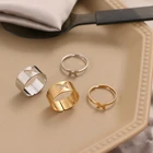 FAMSHIN новые панковские Модные кольца с бабочкой для женщин и мужчин золотого и серебряного цвета набор колец для влюбленных открытые обручальные свадебные ювелирные изделия подарок