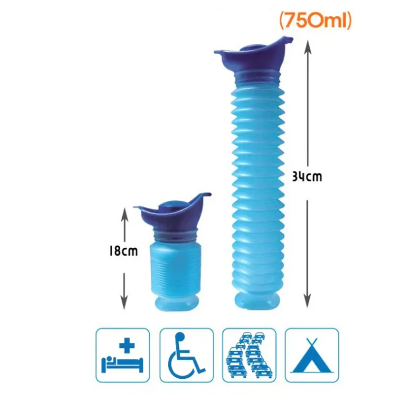 Наружная Портативная сумка для мочи женщин мужчин и детей 750 мл мини Туалет