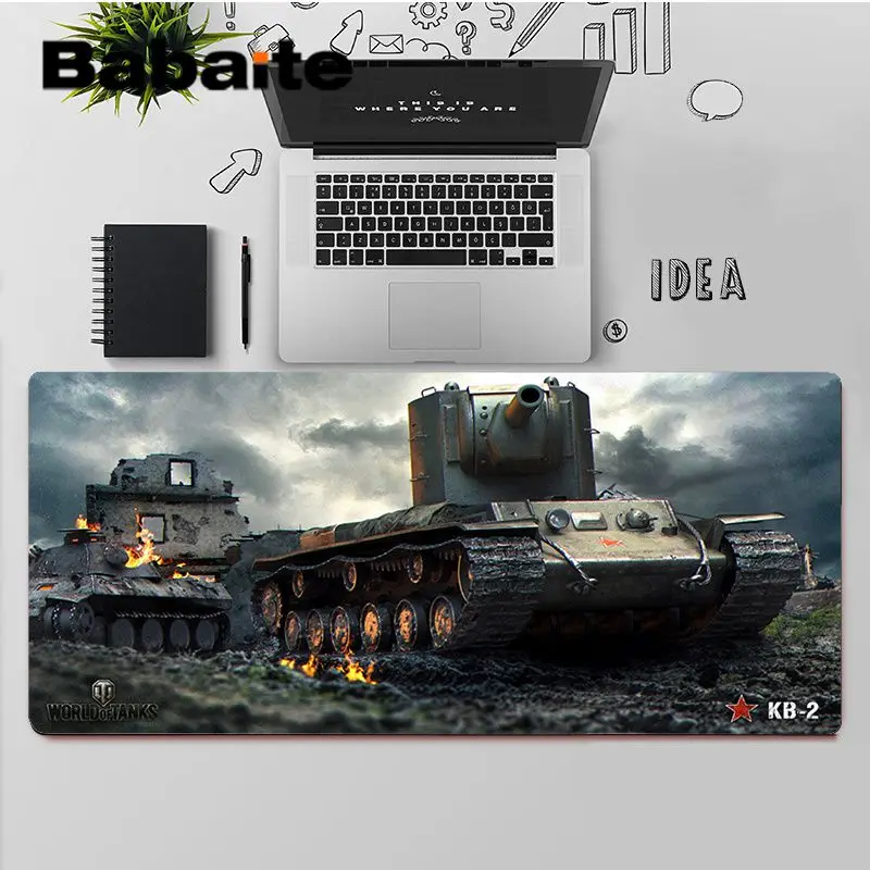 

Babaite High Quality World of Tanks Locking Edge Mouse Pad Game Rubber Computer Gaming mousepad